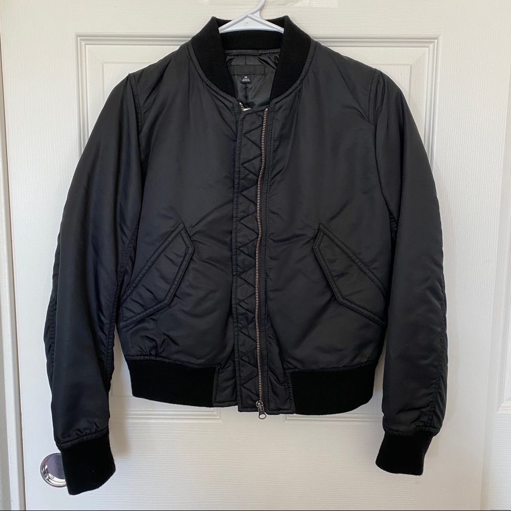 UNIQLO Black Bomber Jacket